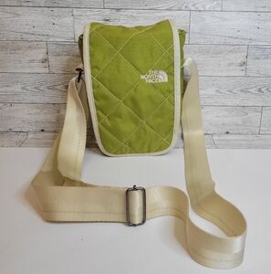 The North Face Crossbody Bag Light Green Magnetic Closure Pockets Zipper